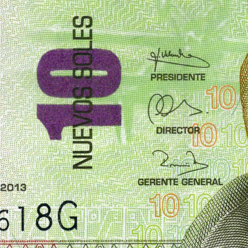 10 солей 2013 года - Перу - Pick# 187) UNC