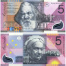 5 долларов 2001 года - 100 лет Содружества - Австралия (Pick 56a) UNC - пластик