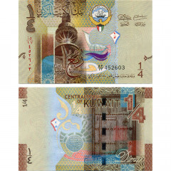 1/4 динара 2014 года - Кувейт (Pick 29a.1) UNC