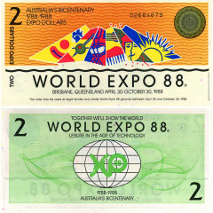 2 доллара 1988 года - Австралия UNC