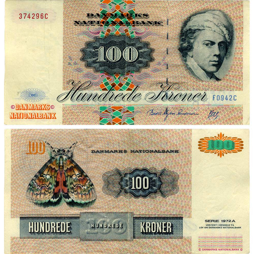 100 крон 1994 года - Дания (Pick 54) F-VF