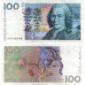100 крон 1986-2000 гг. - Швеция (Pick 57) F-VF