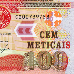 100 метикал 2011 года - Мозамбик UNC