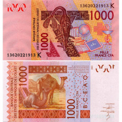 1000 франков 2003 (2013) года - Сенегал (Pick 715K) UNC