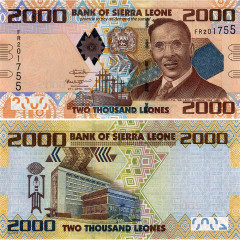 2000 леоне 2016 года - Сьерра-Леоне (Pick 31) UNC