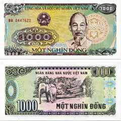 1000 донгов 1988 года - Вьетнам (Pick# 106.a) UNC