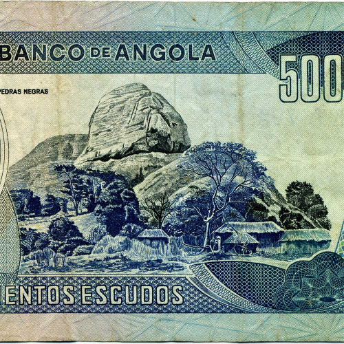 500 эскудо 1972 года - Ангола (Pick 102) F-VF