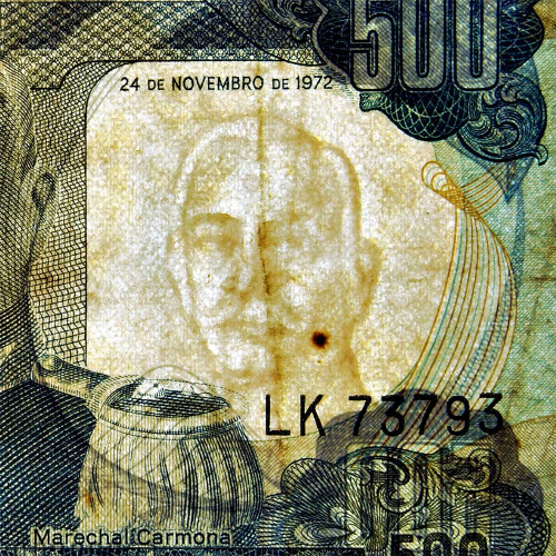 500 эскудо 1972 года - Ангола (Pick 102) F-VF