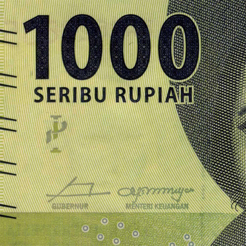 1000 рупий 2017 года - Индонезия (Pick# 154b) UNC