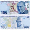 100 лир 2022 года - Турция (Pick 226) UNC