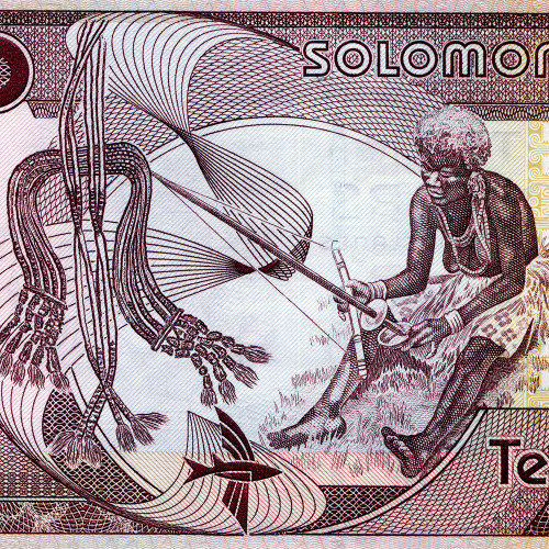 10 долларов 2005-2009 гг. - Соломоновы острова (Pick # 27) UNC