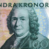 100 крон 2001-2014 гг. - Швеция (Pick 65) F-VF