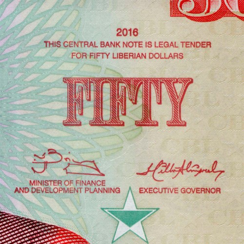 50 долларов 2016 года - Либерия UNC