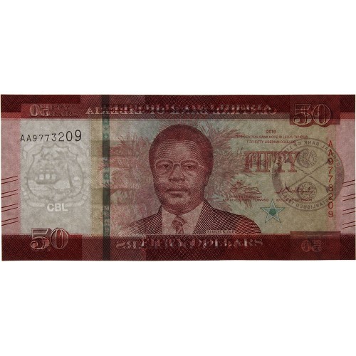 50 долларов 2016 года - Либерия UNC