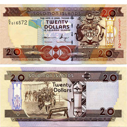 20 долларов 2011 года - Соломоновы острова (Pick # 28) UNC