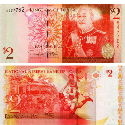 2 паанги 2009 года - Тонга (Pick # 38) UNC