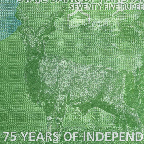75 рупий 2022 года - Пакистан "75 лет Независимости" (Pick 56) UNC