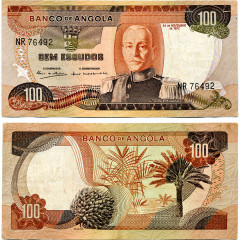 100 эскудо 1972 года - Ангола (Pick 101) F-VF