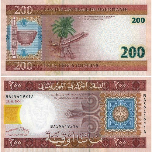 200 угий 2004 года - Мавритания (Pick 11.a) UNC