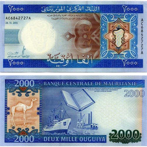 2000 угий 2011 года - Мавритания (Pick 20) UNC