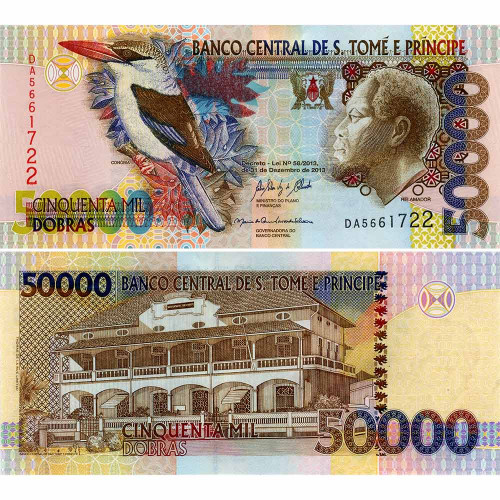 50000 добр 2013 года - Сан-Томе и Принсипи (Pick 68.e) UNC
