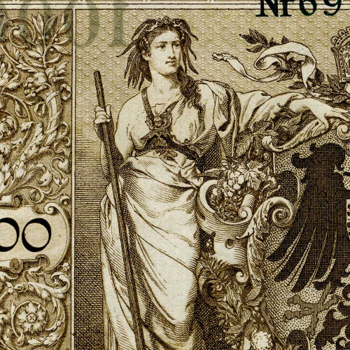 1000 марок 1910 года - Германия (Pick 45.b) aUNC