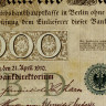 1000 марок 1910 года - Германия (Pick 45.b) aUNC