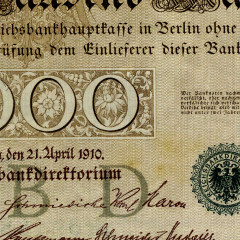 1000 марок 1910 года - Германия (Pick 45.b) aUNC
