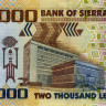 2000 леоне 2021 года - Сьерра-Леоне (Pick 31) UNC