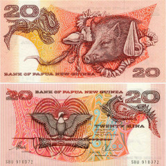 20 кина 1996 года - Папуа - Новая Гвинея (Pick # 10b) UNC