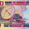 1000 леоне 2021 года - Сьерра-Леоне (Pick 30) UNC