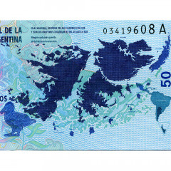 50 песо 2015 года "Защита Мальвинских Островов" Аргентина (Pick 362) UNC