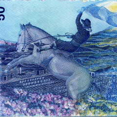50 песо 2015 года "Защита Мальвинских Островов" Аргентина (Pick 362) UNC