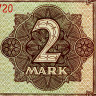 2 марки 1948 года - ГДР (Pick 10.b) UNC