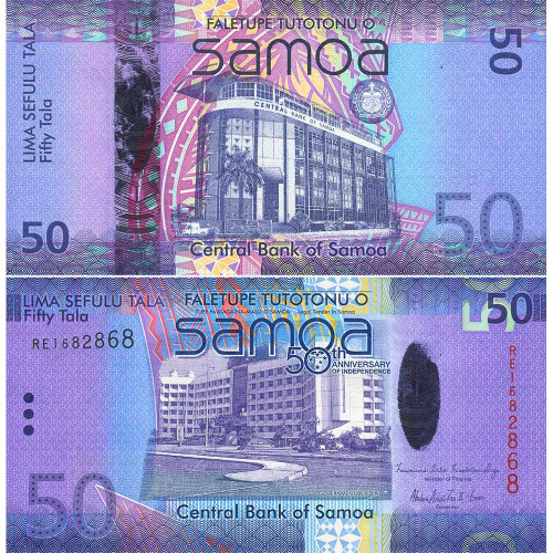 50 тала 2012 года - 50 лет Независимости - Самоа (Pick 42) UNC