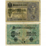 5 марок 1917 года - Германия (Pick 56.a) G-VG