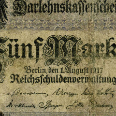 5 марок 1917 года - Германия (Pick 56.a) G-VG