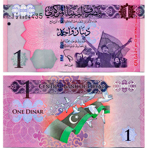 1 динар 2013 года - Ливия (Pick 76) UNC