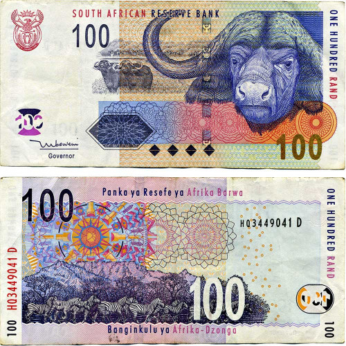 100 рэндов 2005 года - ЮАР (Pick 131a) F-VF