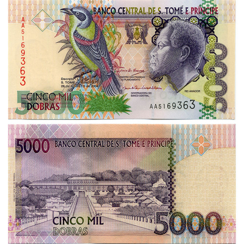 5000 добр 2004 года - Сан-Томе и Принсипи (Pick 65.b) UNC