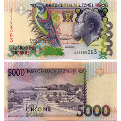 5000 добр 2004 года - Сан-Томе и Принсипи (Pick 65.b) UNC