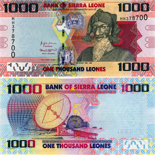 1000 леоне 2020 года - Сьерра-Леоне (Pick 30) UNC