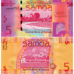 5 тала 2017 года - Самоа (Pick 38c) UNC