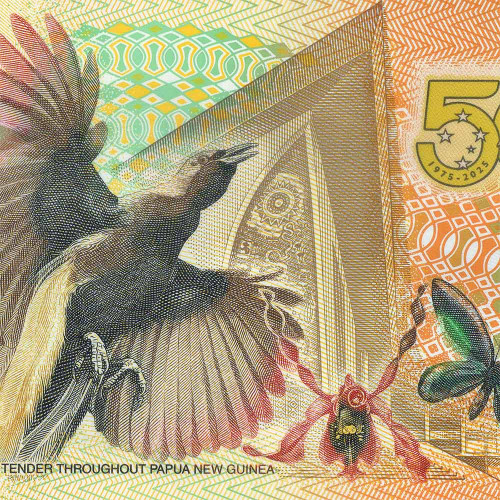 50 кина 2025 года - 50 лет Независимости - Папуа-Новая Гвинея (Pick W58) UNC пластик