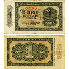 1 марка 1948 года - ГДР (Pick 9.b) VG