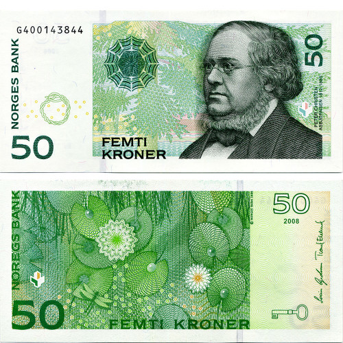 50 крон 1996-2011 гг - Норвегия (Pick 46) F-VF