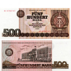 500 марок 1985 года - ГДР (Pick 33) aUNC