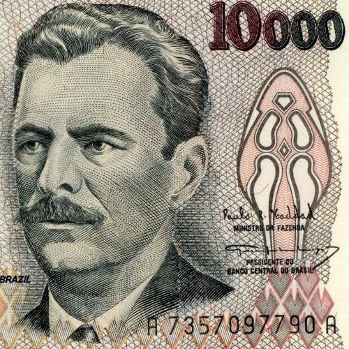 10000 крузейро 1993 года - Бразилия (Pick 233с) UNC