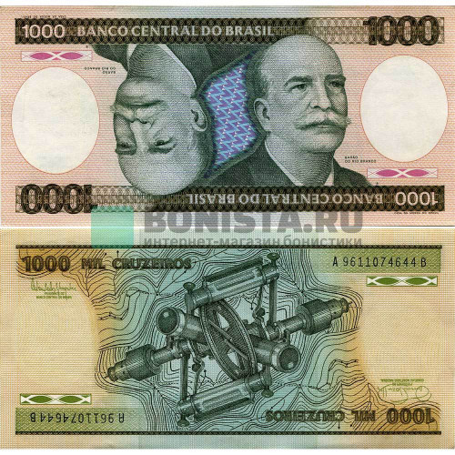 1000 крузейро 1981 года - Бразилия (Pick 201) UNC
