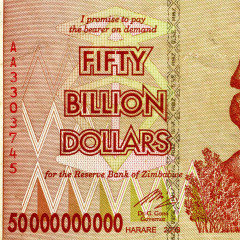 50 миллиардов долларов 2008 года - Зимбабве (Pick 87) F-VF
